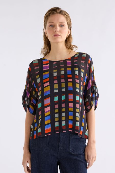 Krava Sheer Top Tessela Print