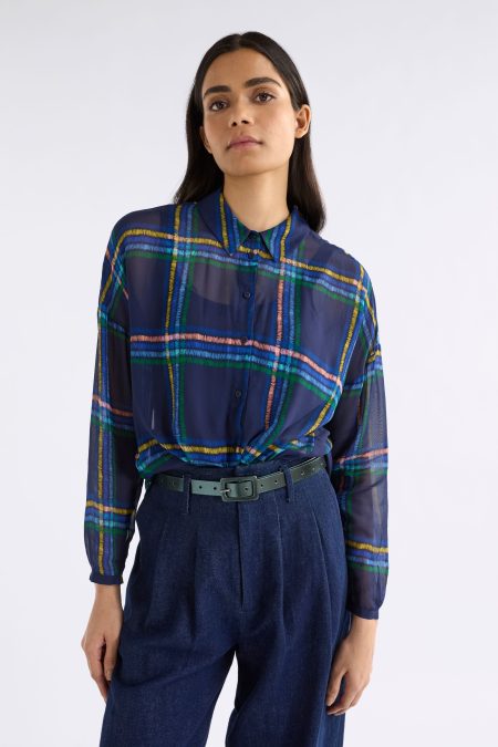 Eir Sheer Shirt Elba Check